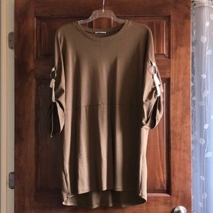 Brown/Green Zara Dress